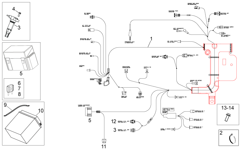 Relay battery wiring