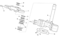 Brake hose fixing plate