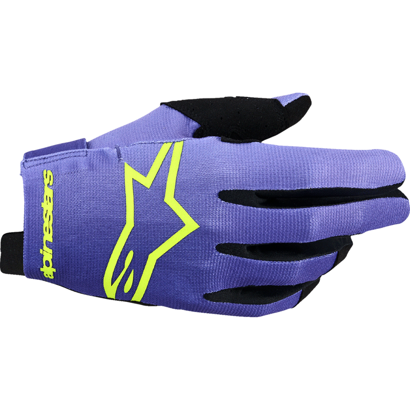 Alpinestars Radar Gloves - Purple/Fluo Yellow
