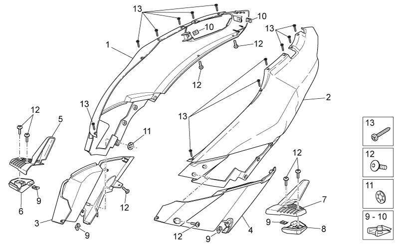 LH side panel, silver