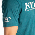 Heathered Teal - White
