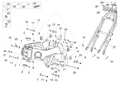 Rear engine support