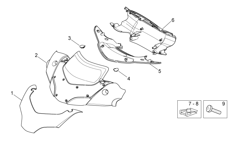 Lower handlebar fairing