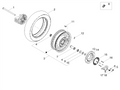 Rear tire 150/80 - 16