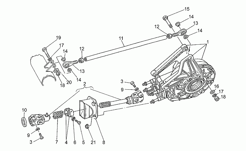 Reaction rod assy.