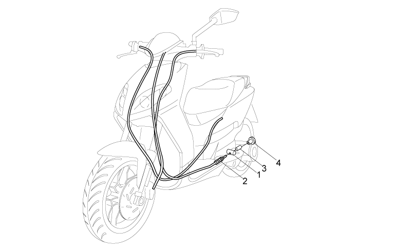 Rear brake transmission