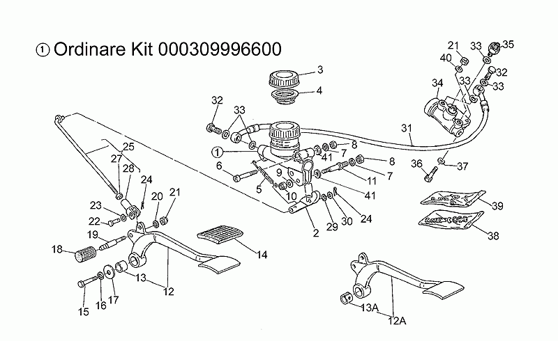 Rear master cylinder