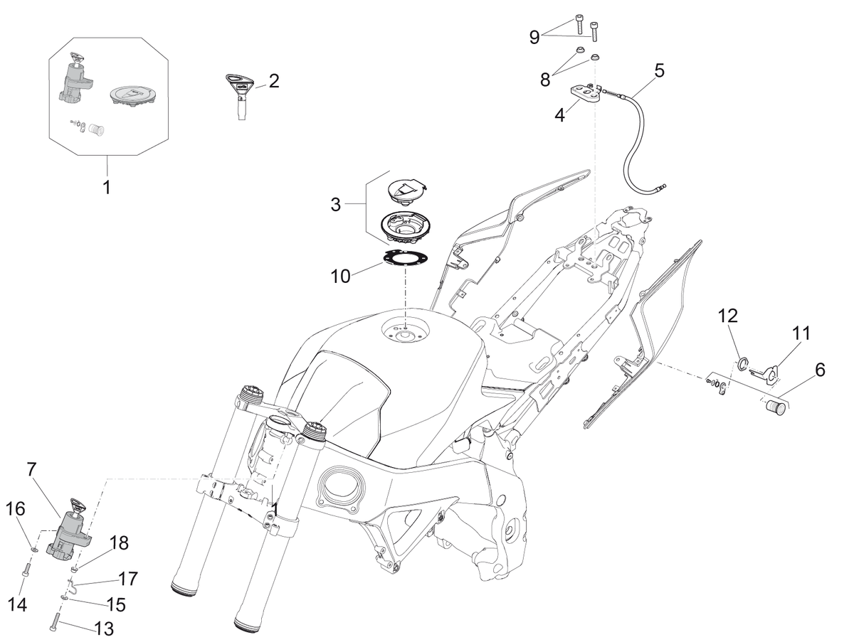 Lock hardware kit