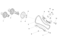 Chain tensioner sliding block