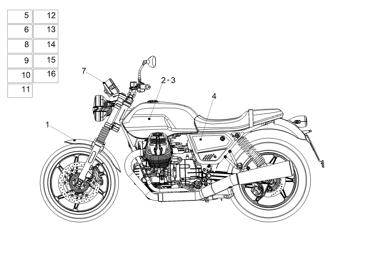 RH-LH side fairing badge