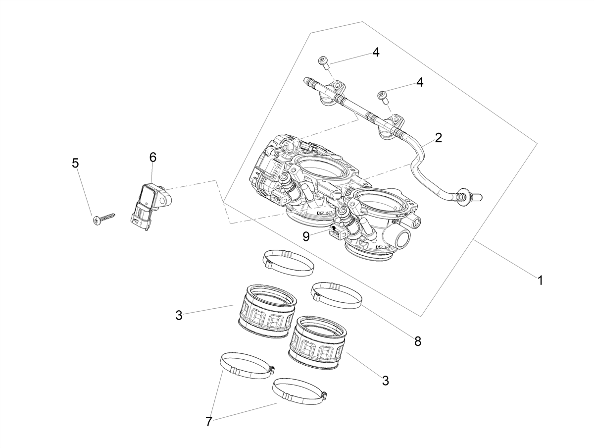 Big end sleeve / throttle body