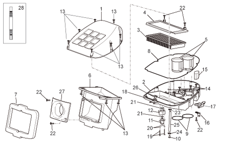 Reduction diaphragm