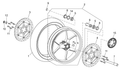 Front wheel 3.50x17" Red