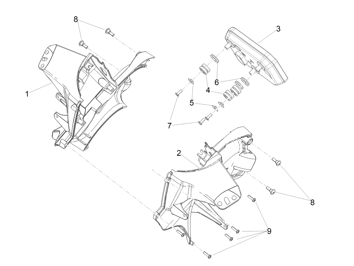 Left instrument panel support
