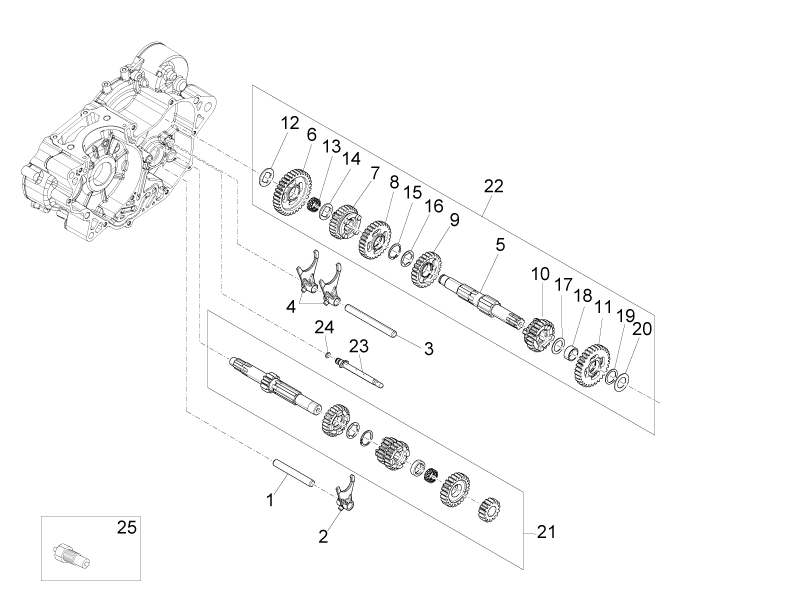 Driven shaft