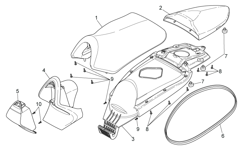 Saddle bottom, cpl.