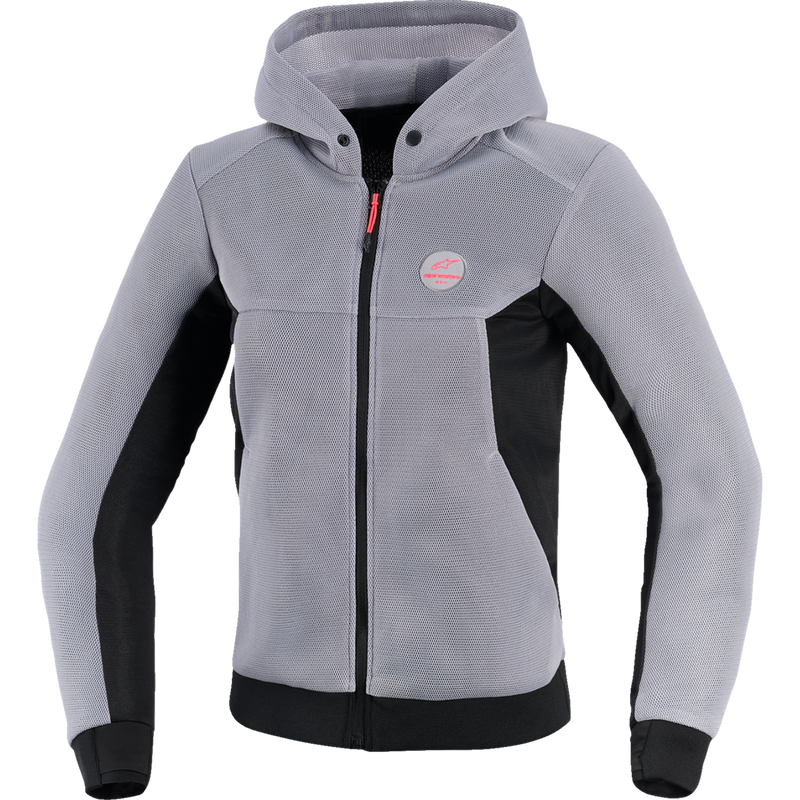 Alpinestars Stella Chrome Super Airflow Hoodie - Mid Gray/Black/Pink