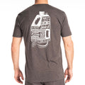 Heathered Charcoal - White