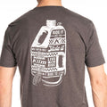 Heathered Charcoal - White