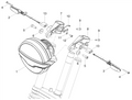 Front right / Rear left turn sig. lamp