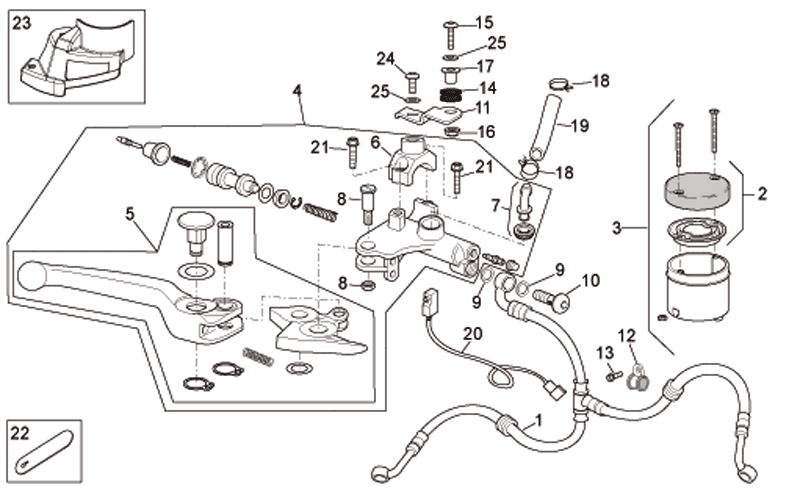 Front brake hose