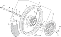 Front wheel spindle
