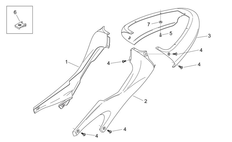 RH saddle sup cov., g.grey