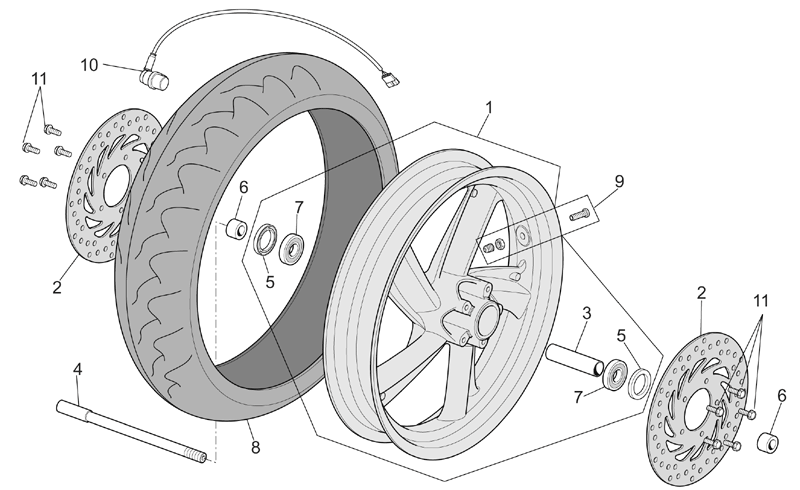 Front wheel(complete)