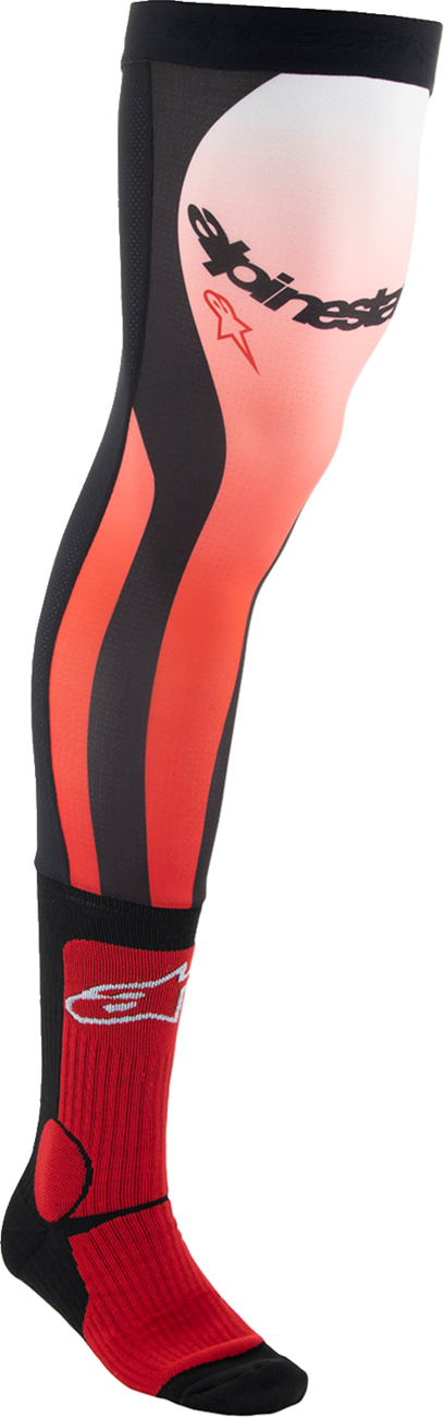Alpinestars Knee Brace Socks - Black/Red