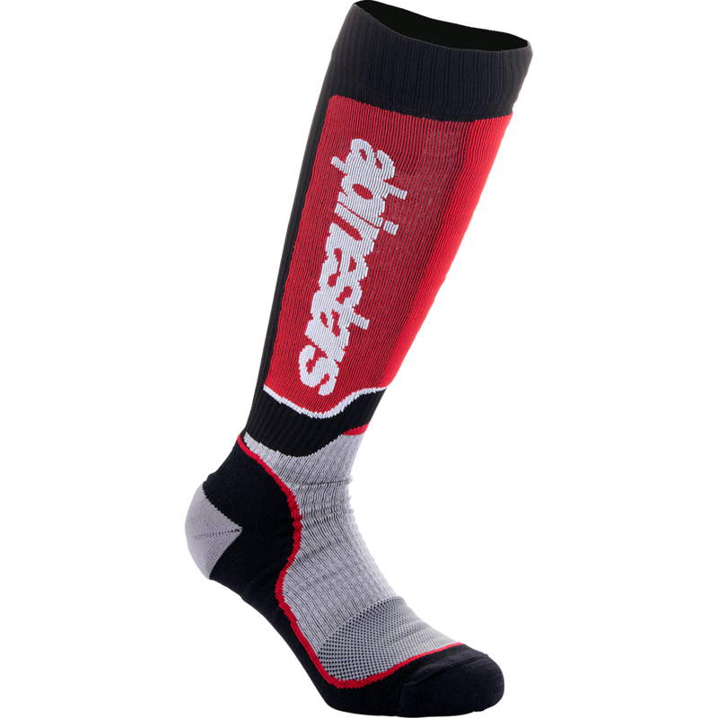 Alpinestars Youth MX Plus Socks - Black/Red/Gray