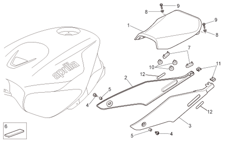 Driver saddle, blue