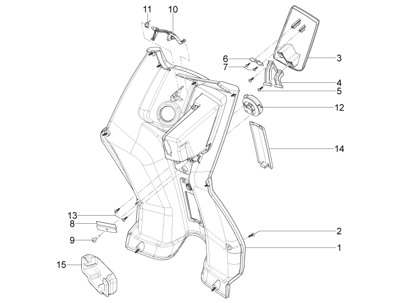 Cover internal shield
