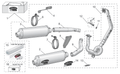 RH silencer support clamp Carb.