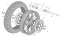 Front/rear tyre 120/70 ZR 17" Pirelli