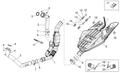 Rear exhaust pipe