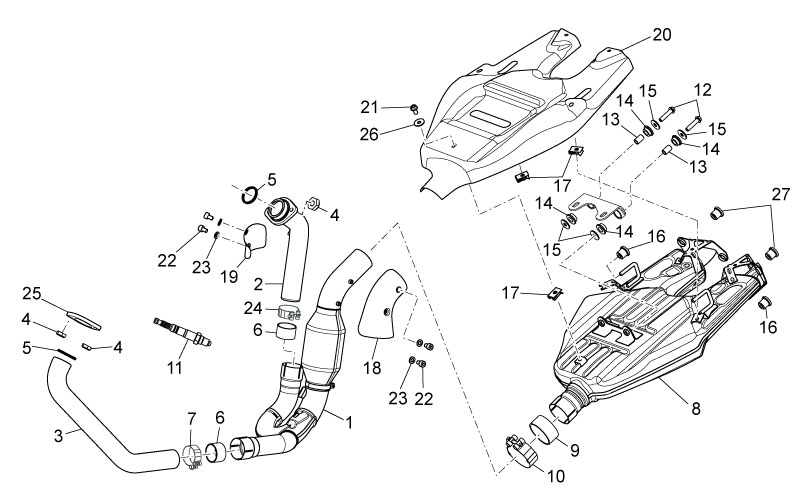 Exhaust pipe gasket