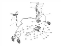 Front brake pipe pump-Hecu ABS