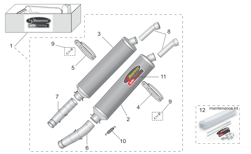 RH silencer support clamp