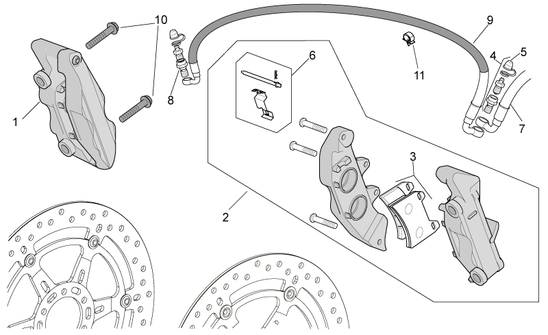 RH front brake caliper