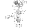 Cross head cylinder head screw M5x10