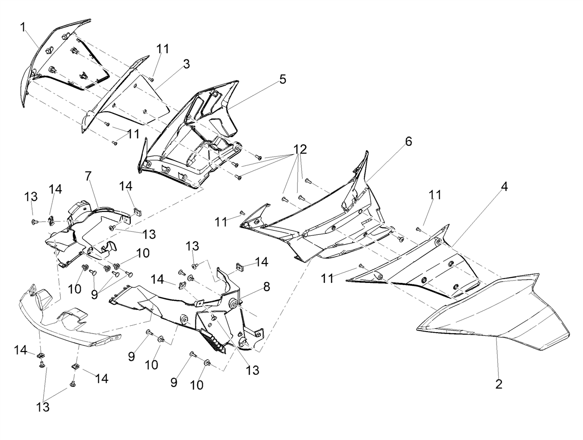 LH lat.fairing, red