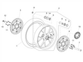 Front wheel 3.50x17" Red