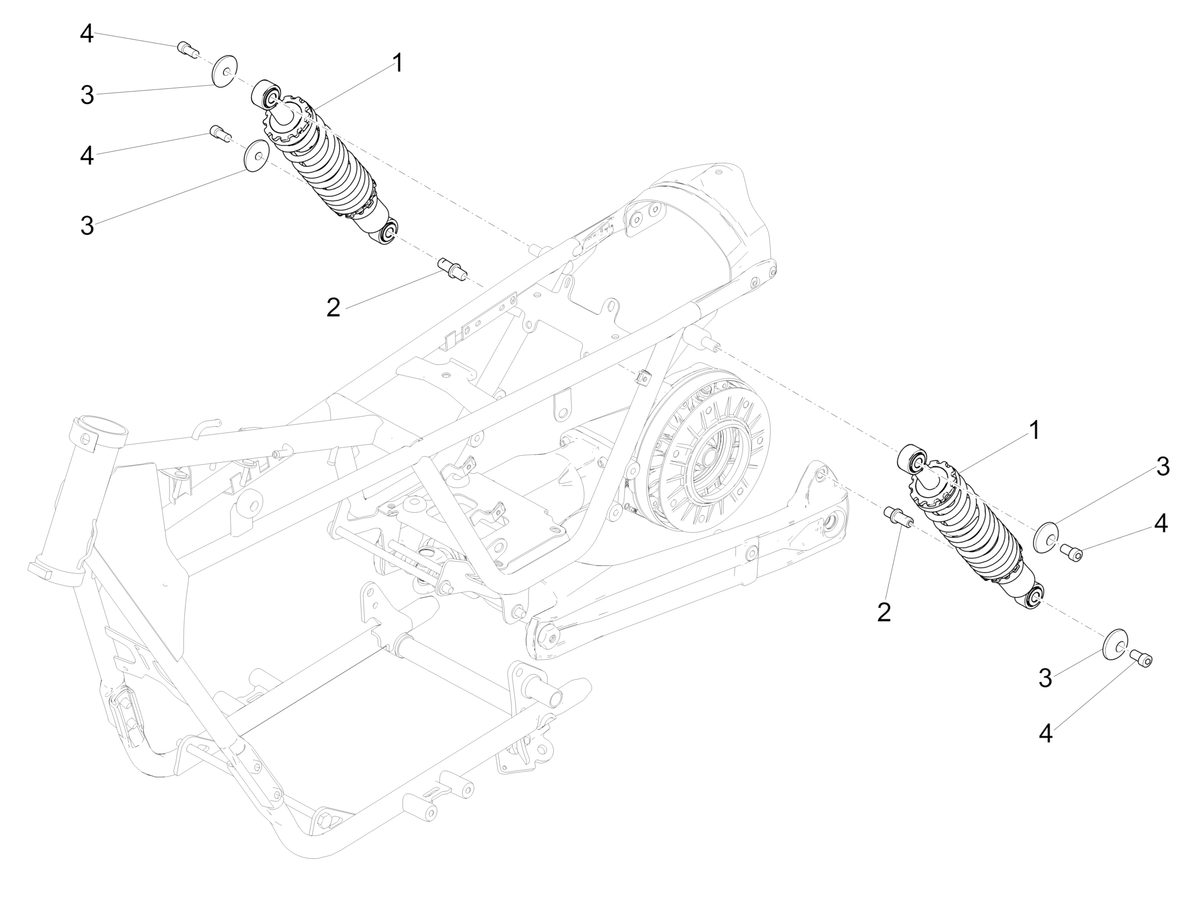Rear shock absorber