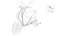 Rear brake transmission