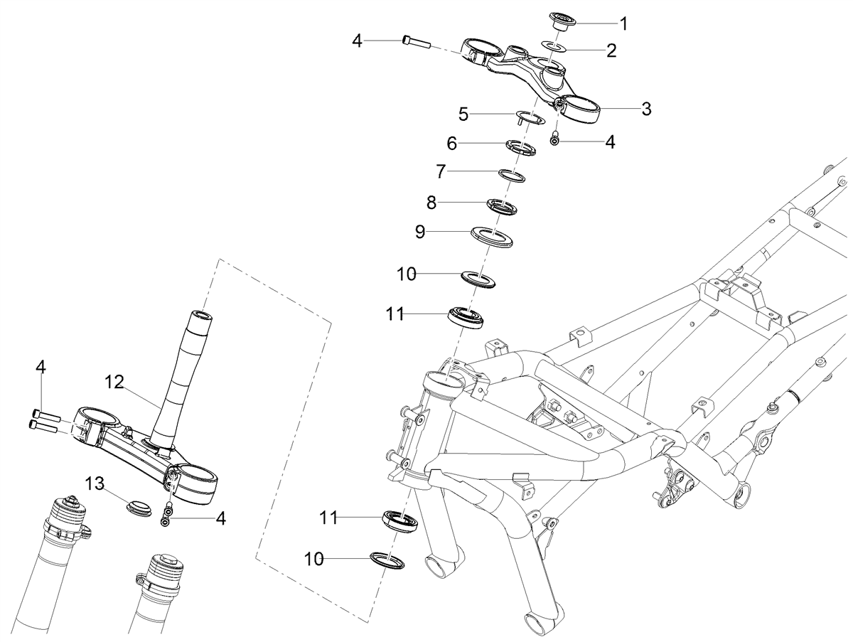 Fork upper plate