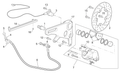 Rear brake hose