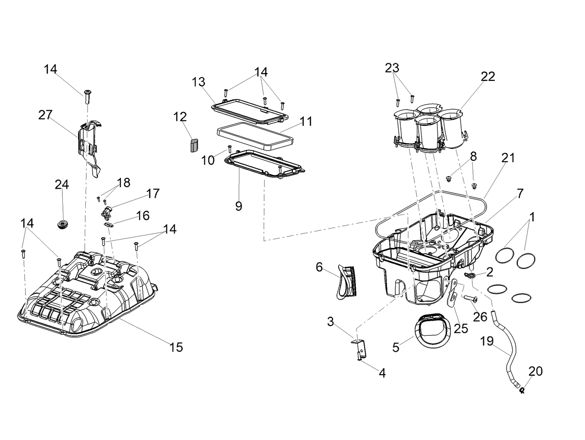 Filter housing cover