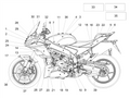LH rear fairing decal RED