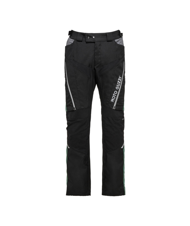 MOTO GUZZI PANT - ADVENTURE TOURING - BLACK/SILVER/GREEN - S SIZE - 606996M01PG
