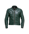 MOTO GUZZI GREEN LEATHER JACKET - SIZE 50 - 607859M01GJ